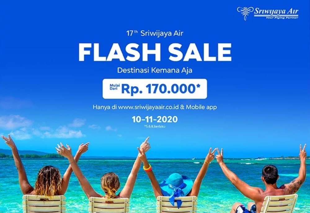 Cara Dapat Tiket Murah Dari Sriwijaya, Hanya Rp 170.000 Saja
