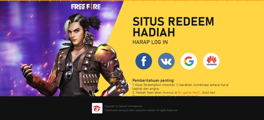 Kode Redeem FF Bulan November 2020, Jangan Sampai Terlewat!