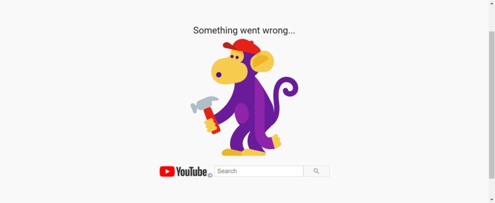 Youtube Down, Buka Youtube Yang Keluar Malah Gambar Monyet