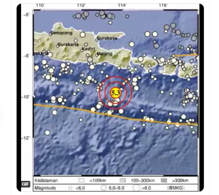 Gempa Jember: Hari Ini Gempa Bumi M ≥ 5.0 Landa Jember