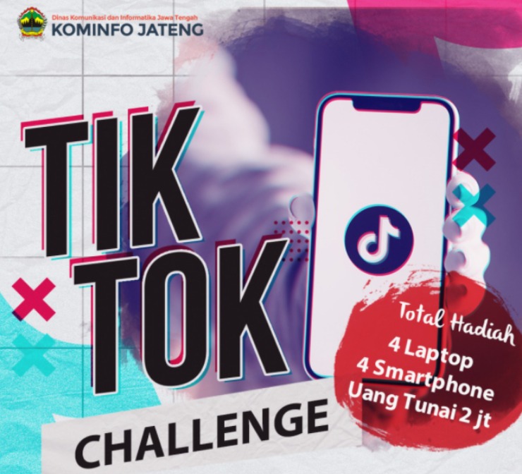 TikTok Challenge Diskominfo Jawa Tengah, Hadiahnya Banyak Lo