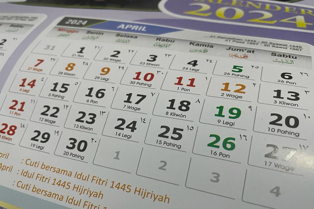 Daftar Lengkap Tanggal Merah Libur Nasional dan Cuti Bersama Tahun 2024, Siapkan Diri Untuk Liburan