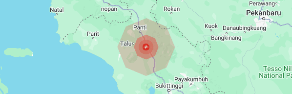 Gempa Dirasakan di Pasaman Sumbar, Magnitudo 3,7