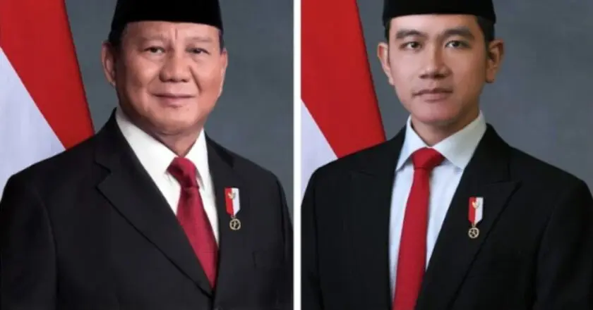 Foto Resmi Kenegaraan Prabowo Subianto dan Gibran Rakabuming Raka Sebagai Presiden dan Wakil Presiden Republik Indonesia